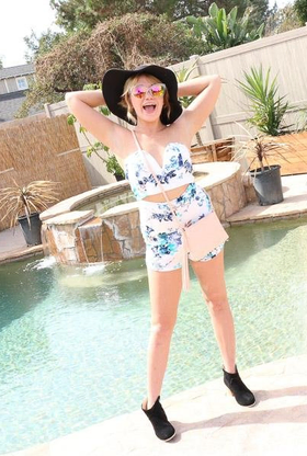 Freckled Teenie Tryout