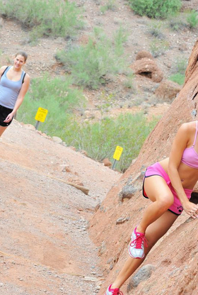 Sporty Woman in Pinkish