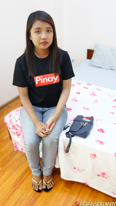 Round Asian stunner Angel E gets her furry vagina creampied during POV ravage-a-thon