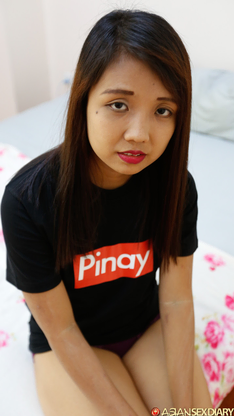 Round Asian stunner Angel E gets her furry vagina creampied during POV ravage-a-thon