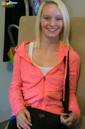 Student Sammie Daniels shows off her smallish body in public and in individual