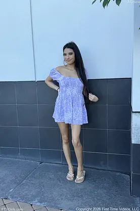 Watch Monica, the petite beauty, flaunt her perfect body & massive curves in public