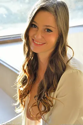 Summer's tight black-haired cooch gets exposed while she shows off her perfect legs and perfect tits up close