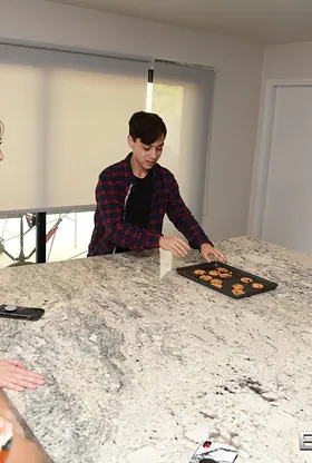 Stepmom Layton Benton rides her sonny's thick dick & takes a massive load