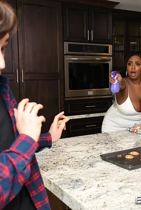Stepmom Layton Benton rides her sonny's thick dick & takes a massive load
