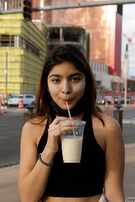 Naughty Indian teen Hazel Heart flaunts her panties & takes a bare home pounding