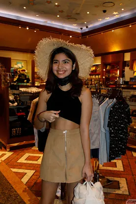 Naughty Indian teen Hazel Heart flaunts her panties & takes a bare home pounding