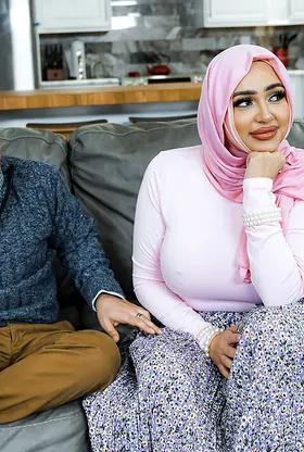 Zoey Foxx flaunts massive boobs while getting pounded hard in a veils