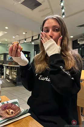 Macy Meadows spreads her petite body in public & gets her pussy pounded