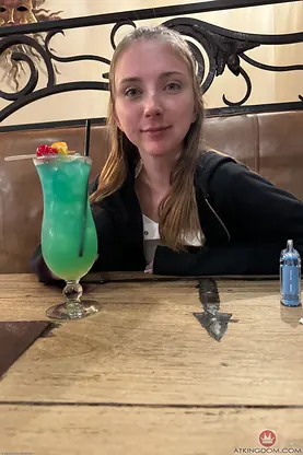 Macy Meadows spreads her petite body in public & gets her pussy pounded