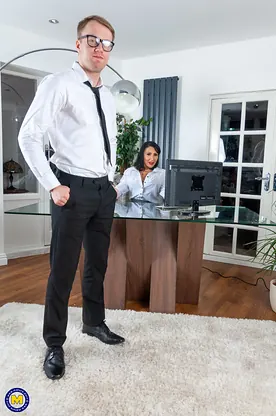 Nicole DuPapillon, the Chinese MILF, takes on a kinky stud in uniform