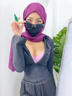 Watch this stunning babe tease her natural tits in a face mask while revealing her rock hard curves