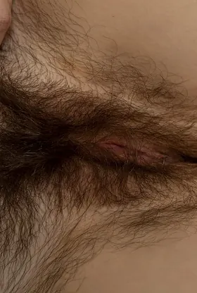Leka B's furry pussy gets spread & revealed while she uncovers and masturbates in pantyhose