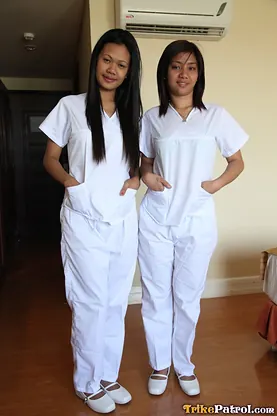 Filipina hotties Joanna and Fun share a steamy POV session of spreading, pinay and hairy pussy action